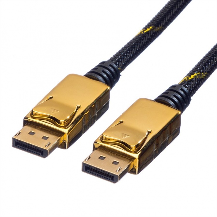 Imagine Cablu Displayport GOLD 4K v1.2 T-T 5m, Roline 11.04.5647-2
