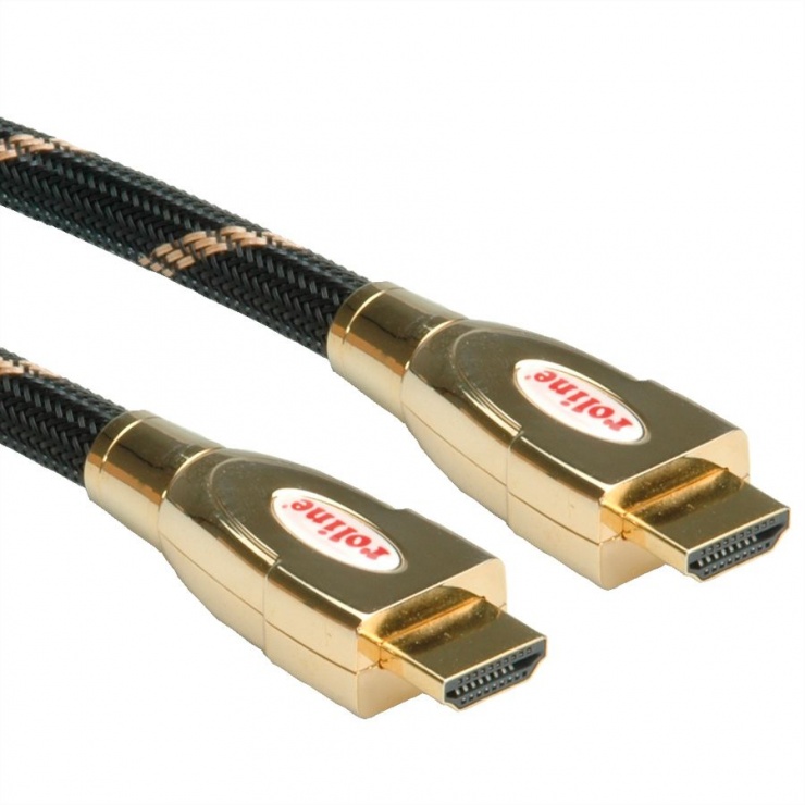 Imagine Cablu HDMI 4K GOLD Ultra HD Cable + Ethernet 3m, Roline 11.04.5692-3