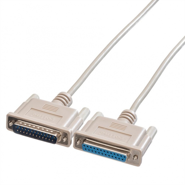 Imagine Cablu prelungitor paralel 25 pini T-M 1.8m, Roline 11.01.3618-1