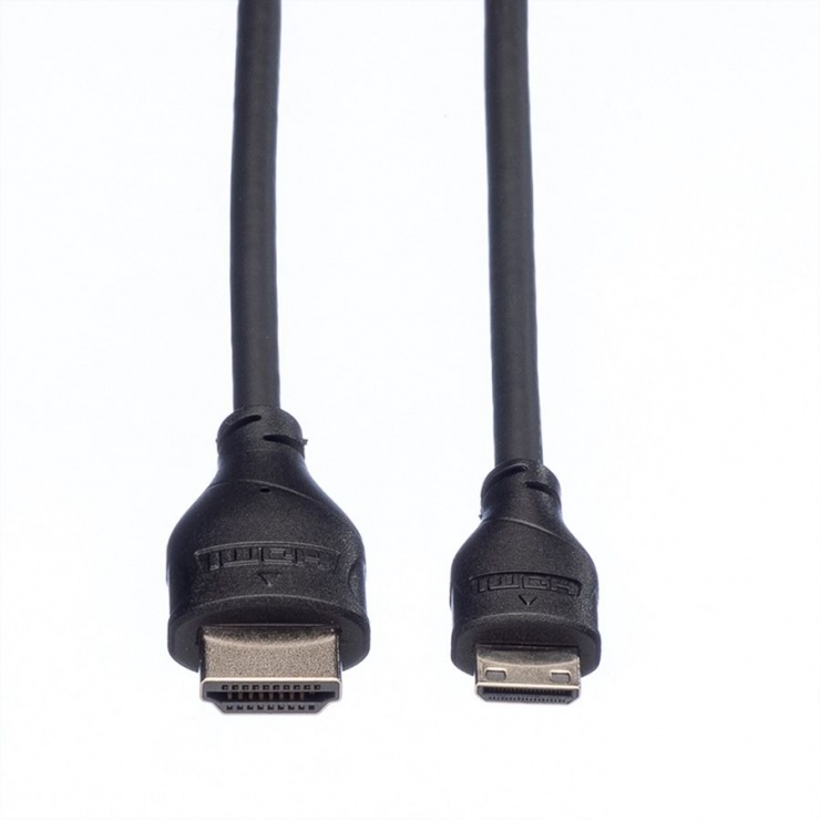 Imagine Cablu HDMI la mini HDMI-C v1.4 T-T 2m, Roline 11.04.5580-1