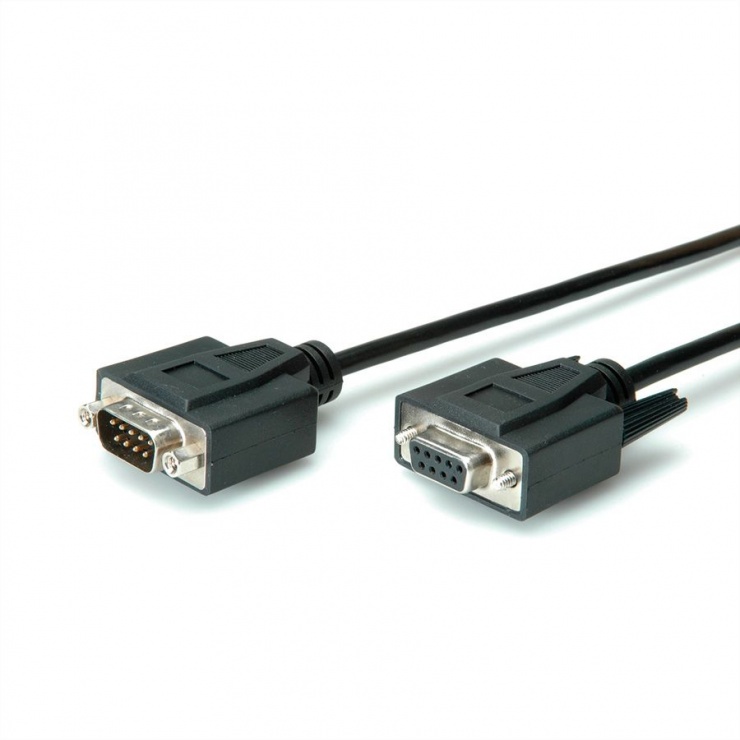 Imagine Cablu prelungitor DB9 T-M 1m negru, Value 11.99.6210