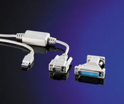Imagine Cablu convertor USB -> SERIAL RS232 DB9/DB25
