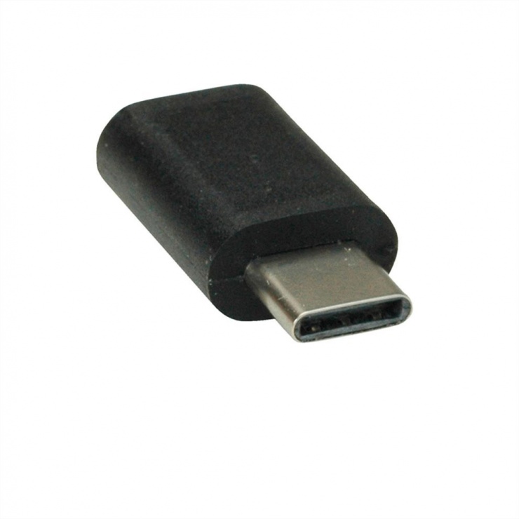 Imagine Adaptor USB 2.0 tip C la micro USB-B T-M Negru, Value 12.99.3191-3
