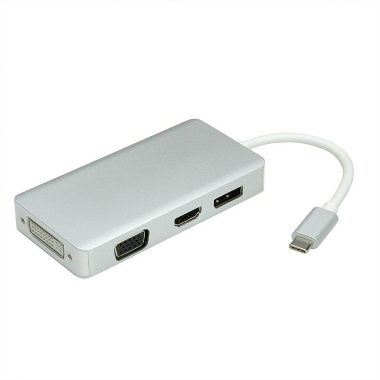 Imagine Adaptor USB tip C la VGA / HDMI / DVI / Displayport T-M, Value 12.99.3230