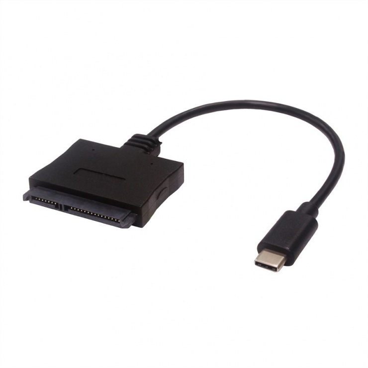 Imagine Adaptor USB tip C la SATA 22 pini pentru HDD 2.5", Roline 12.02.1162