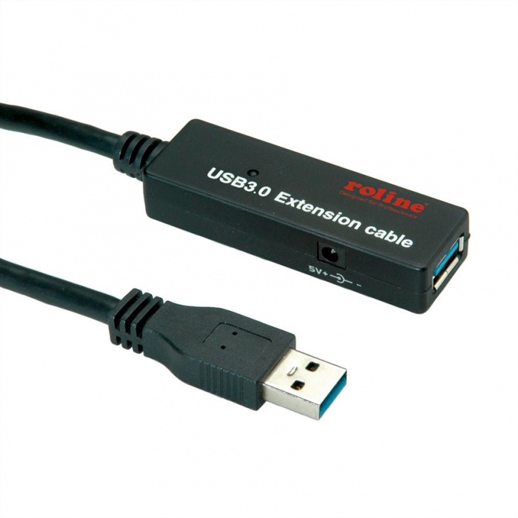 Imagine Cablu prelungitor USB 3.0 T-M activ 10m, Roline 12.04.1080