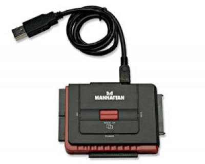Imagine Adaptor portabil USB 2.0 - SATA/IDE, Manhattan