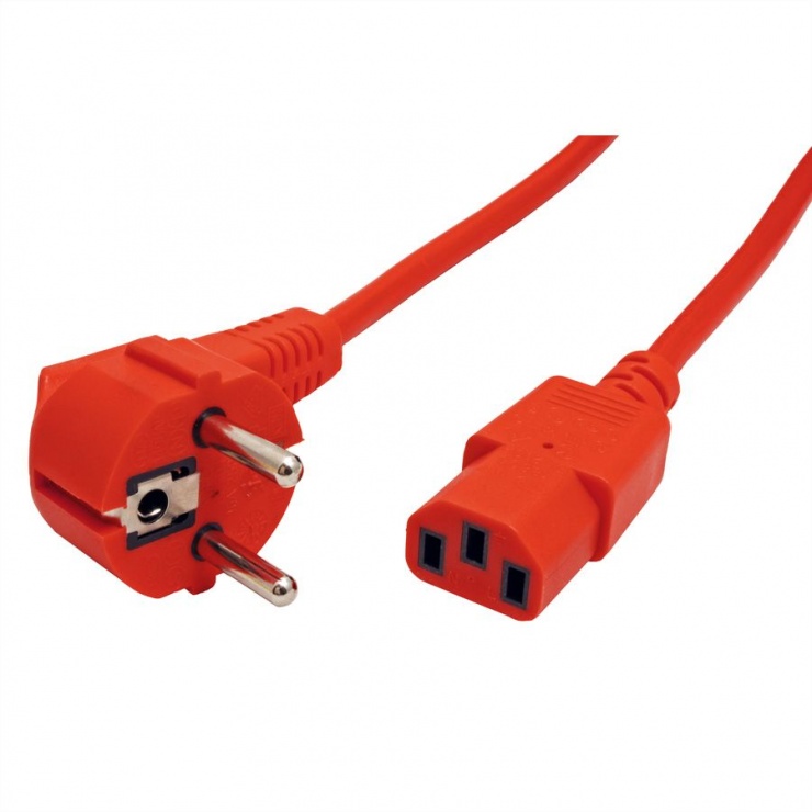 Imagine Cablu alimentare PC C13 1.8m Rosu, Roline 19.08.1010