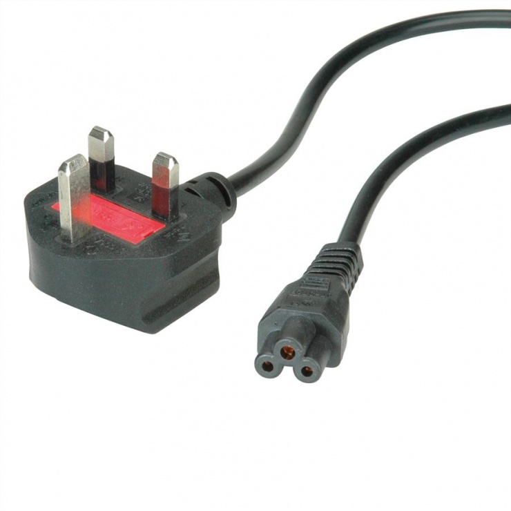 Imagine Cablu de alimentare UK la C5 Mickey Mouse 2.5A 1.8m Negru, Value 19.99.2016