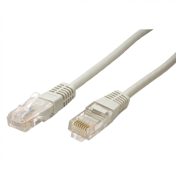 Imagine Cablu retea UTP Cat.5e gri 0.5m cupru, Roline 21.15.0500-1