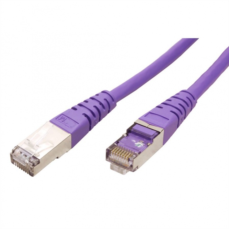 Imagine Cablu de retea SFTP cat 6 2m Violet, Roline 21.15.1350