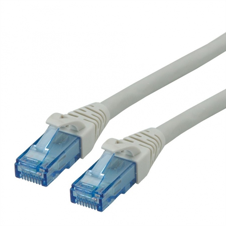 Imagine Cablu de retea UTP Patch Cord Cat.6A Component Level LSOH Gri 0.3m, Roline 21.15.2981