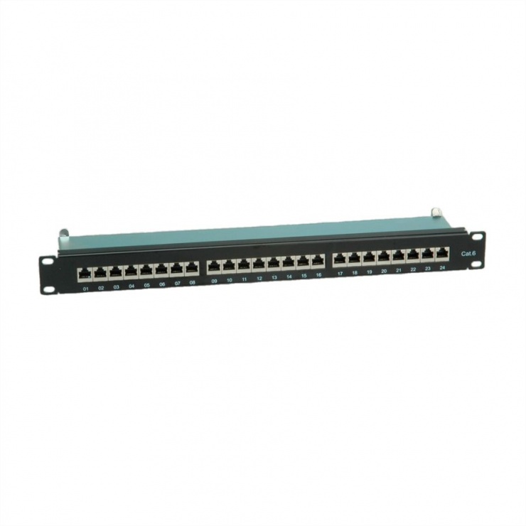 Imagine Patch Panel FTP Cat.6, 24 porturi, negru, Value 26.99.0353