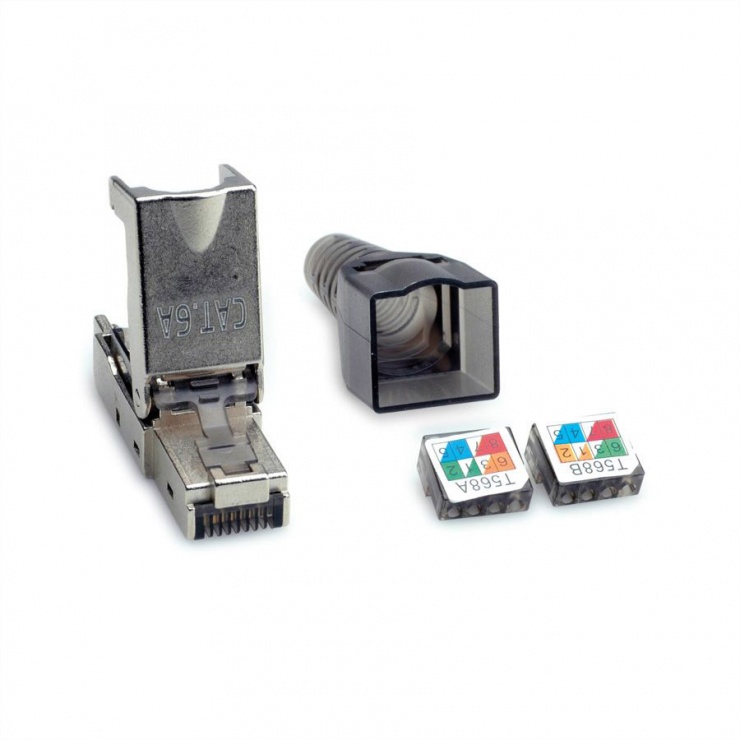 Imagine Conector de retea RJ45 cat 6A STP pentru fir solid AWG 23-26, Value 26.99.0373