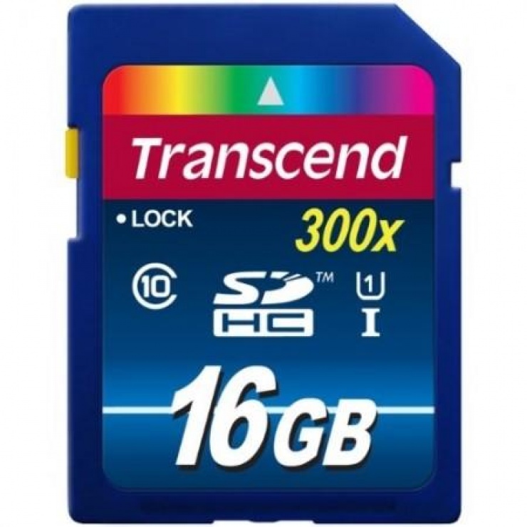 Imagine SECURE DIGITAL CARD SDHC 16GB (Class 10), UHS-I, 300x TRANSCEND "TS16GSDU1"
