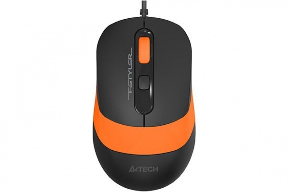 Imagine Mouse USB optic A4Tech Fstyler Negru/Orange, FM10 Orange