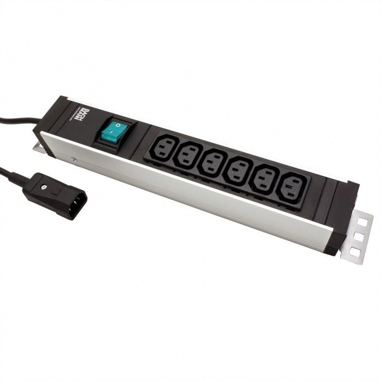 Imagine Prelungitor rackabil C14 la 6 x C13, Bachmann 333.1121