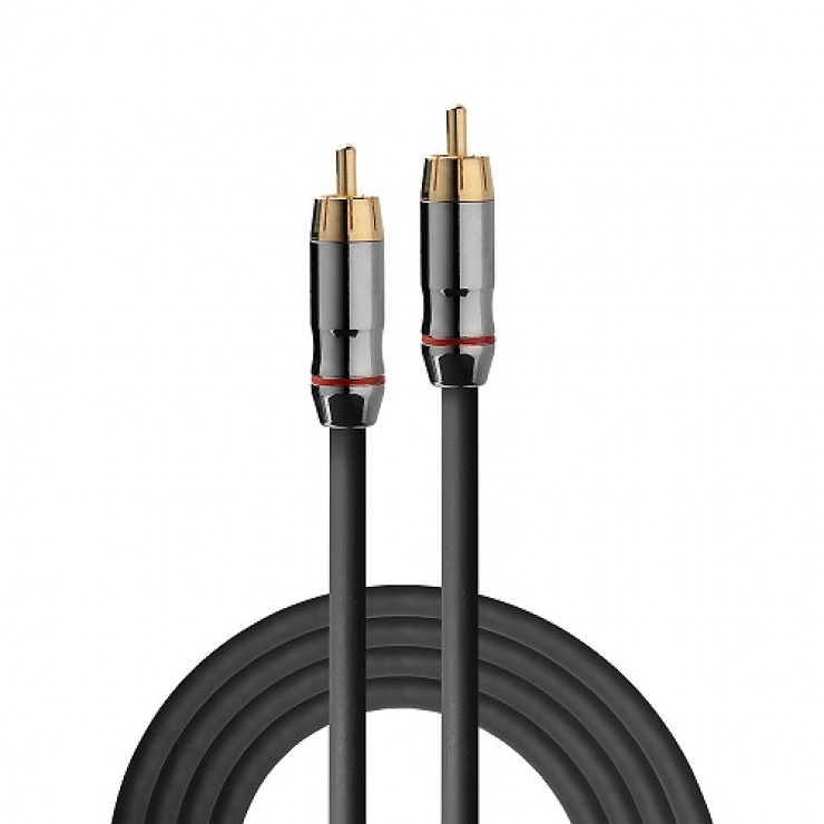Imagine Cablu audio Composite/Digital Coaxial RCA T-T Premium Gold 5m, Lindy L37899-1