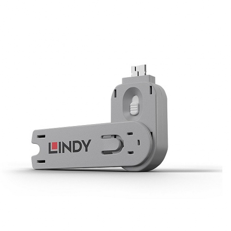 Imagine Cheie pentru blocarea portului USB-A (L40464 & L40454) Alb, Lindy L40624