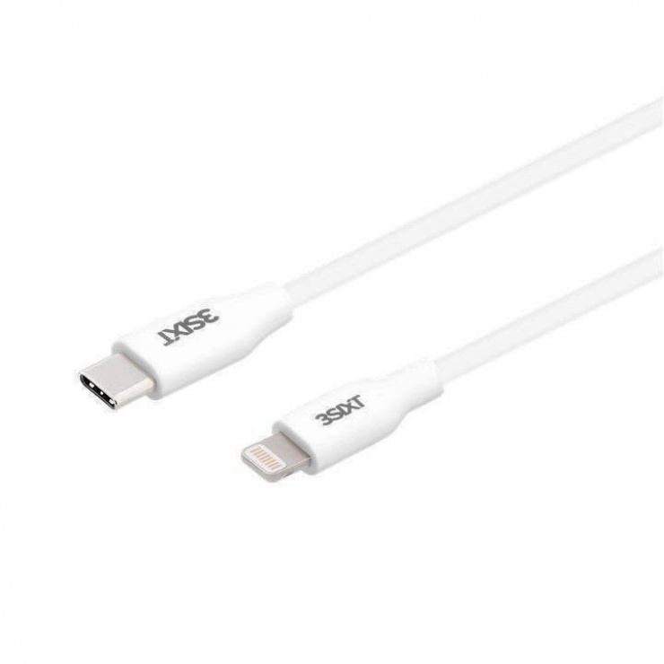 Imagine Cablu date si incarcare Lightning MFI la USB-C Alb 1m (3S-1378), 40831