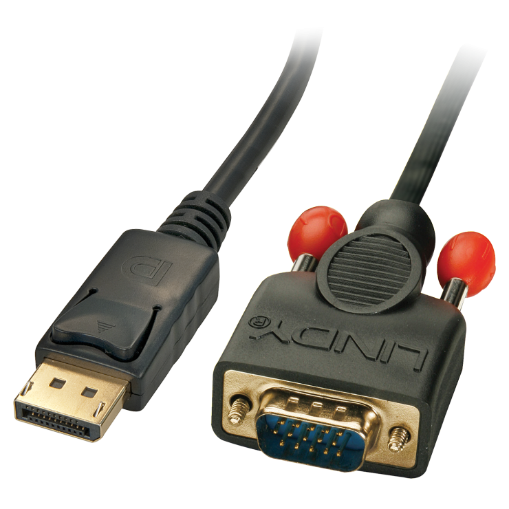 Imagine Cablu DisplayPort la VGA T-T 2m, Lindy L41471