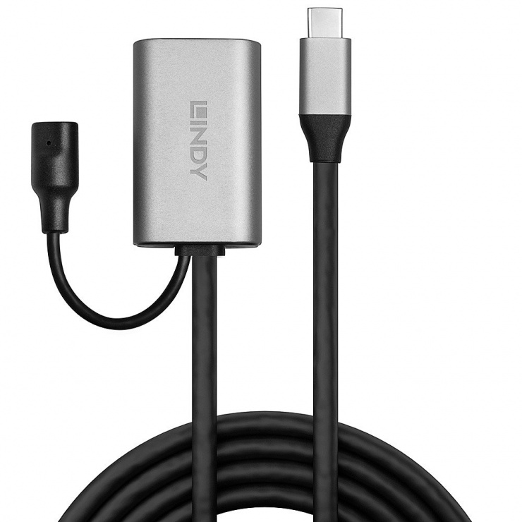 Imagine Cablu USB-C 3.1 la USB-A activ T-M 5m, Lindy L43270-1