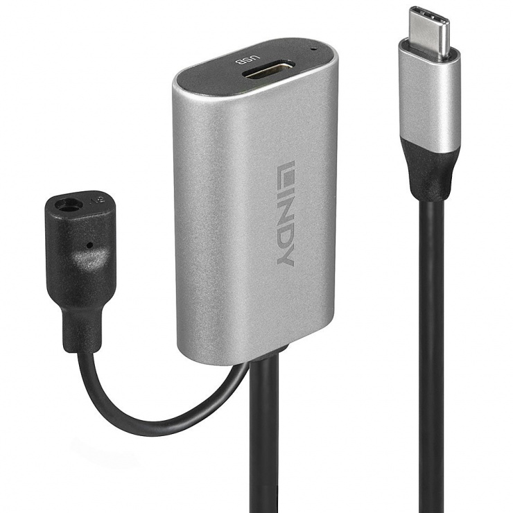 Imagine Cablu prelungitor USB-C 3.1 activ T-M 5m, Lindy L43271