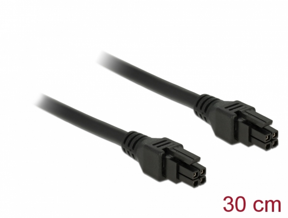 Imagine Cablu Micro Fit 3.0 4 pini T-T 30cm, Delock 85373