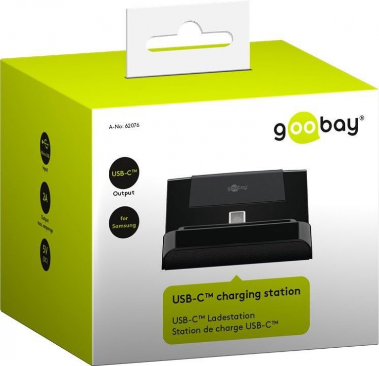 Imagine Statie de incarcare (incarcator priza) USB-C 5V/2A, Goobay 62076-5