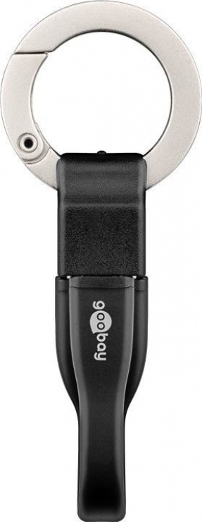 Imagine Breloc cablu date si incarcare micro USB 0.085m, Goobay 71810-1