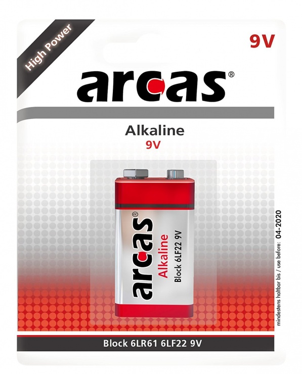 Imagine Baterie alkalina 9V, Arcas
