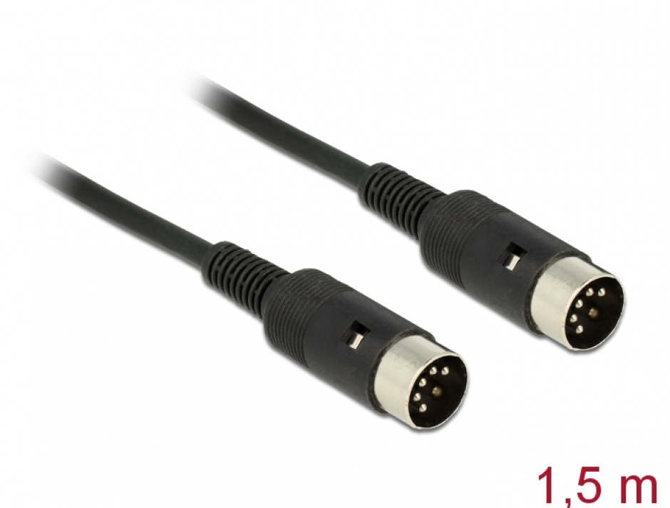 Imagine Cablu DIN 5 pini T-T 1.5m, Delock 84745