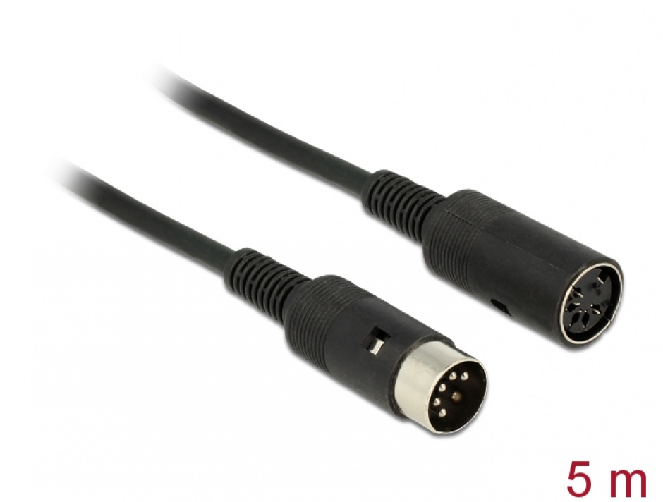 Imagine Cablu prelungitor DIN 5 pini T-M 5m, Delock 84750