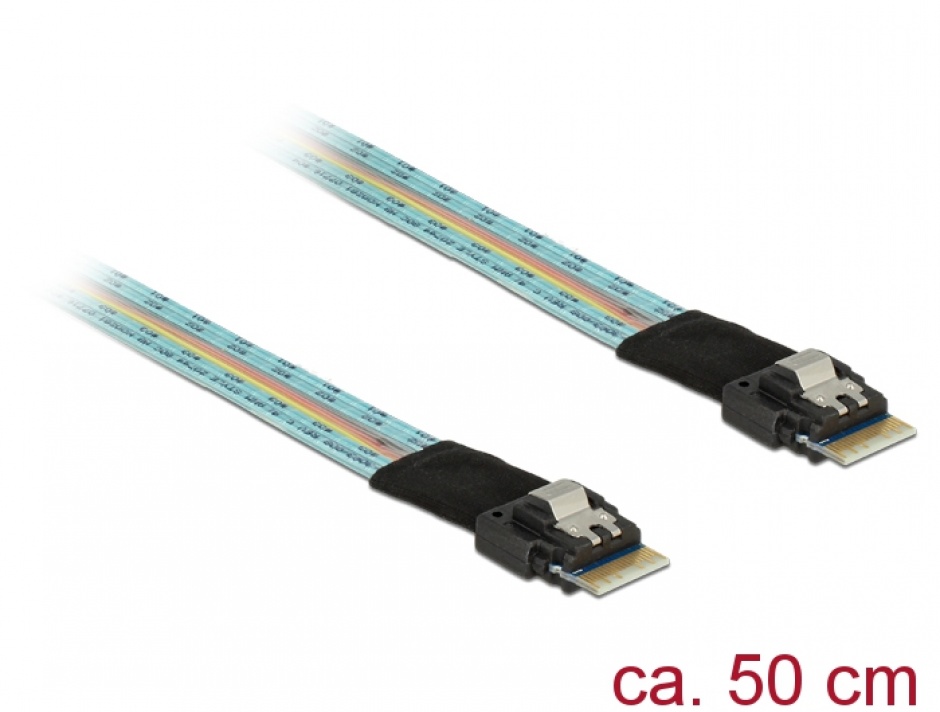 Imagine Cablu Slim SAS SFF-8654 4i la Slim SAS SFF-8654 4i, Delock 85080