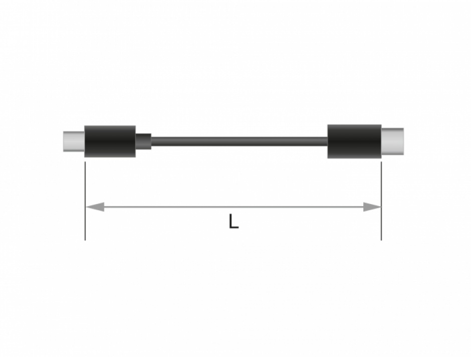 Imagine Cablu DVI-D Single Link 18+1 la HDMI pini T-T 5m, Delock 85586-2