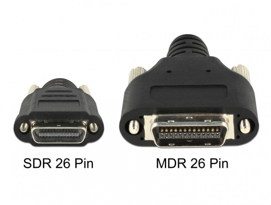 Imagine Cablu Camera Link MDR la SDR PoCL T-T 5m Negru, Delock 85646 -1
