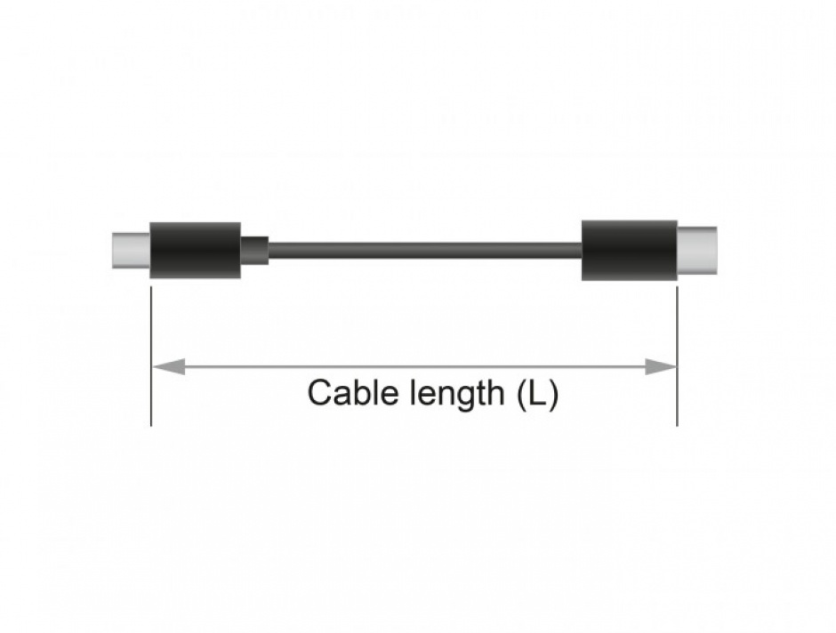 Imagine Cablu prelungitor jack stereo 3.5mm 5 pini T-M Negru 5m, Delock 85704-2