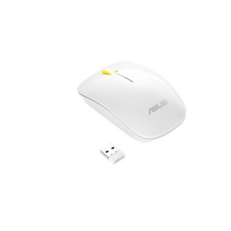 Imagine Mouse optic wireless Glossy White-Yellow , ASUS WT300-1