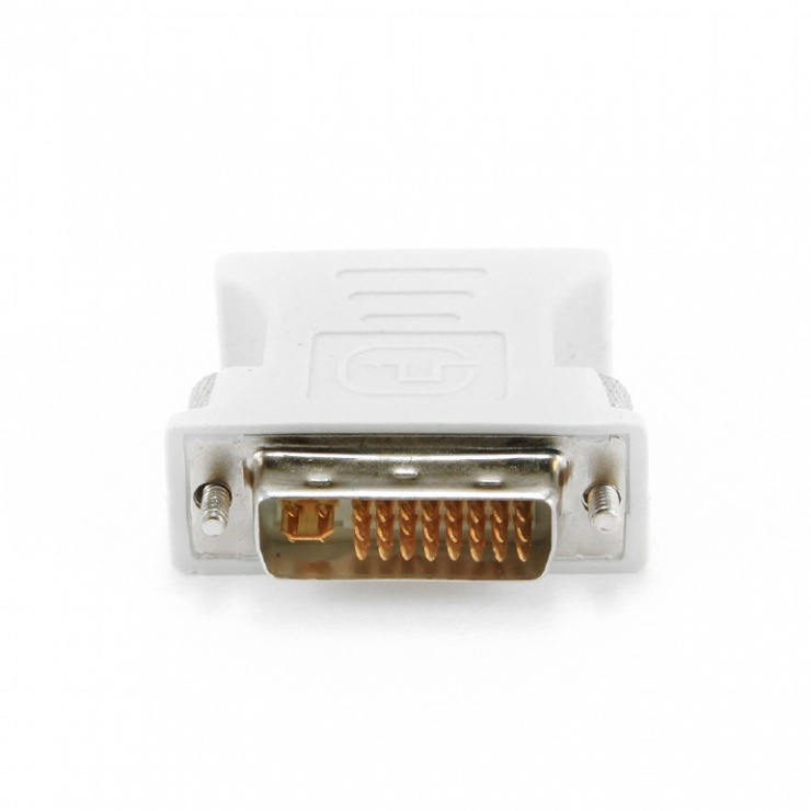 Imagine Adaptor DVI-I Dual Link 24+5 pini la VGA T-M, Gembird A-DVI-VGA