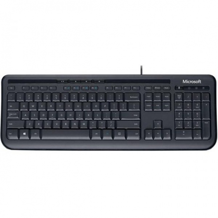Imagine Tastatura Microsoft 600 USB, Multimedia, negru, ANB-00019