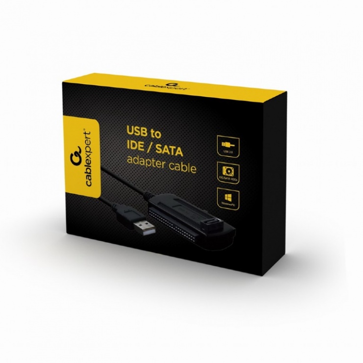 Imagine Adaptor portabil USB 2.0 la HDD SATA/IDE 2.5"+3.5", Gembird AUSI01-1