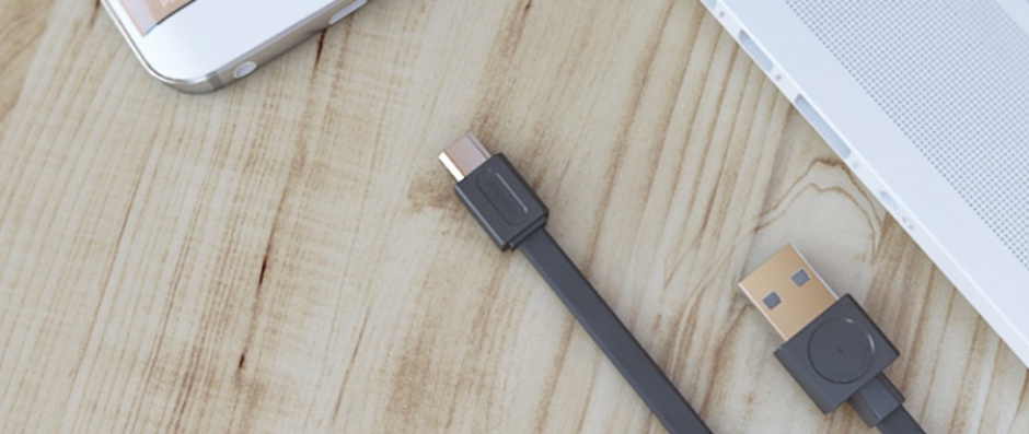Imagine Cablu date si incarcare USB 2.0-A la tip C Alb 1.5m, Allocacoc-1