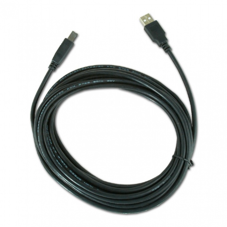 Imagine Cablu USB 2.0 de imprimanta A la B T-T 4.5m, Gembird CCP-USB2-AMBM-15-1