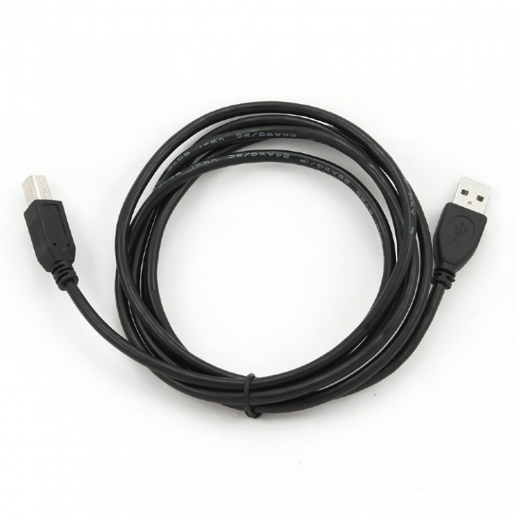 Imagine Cablu USB 2.0 de imprimanta A-B T-T 3m, Gembird CCP-USB2-AMBM-10-1