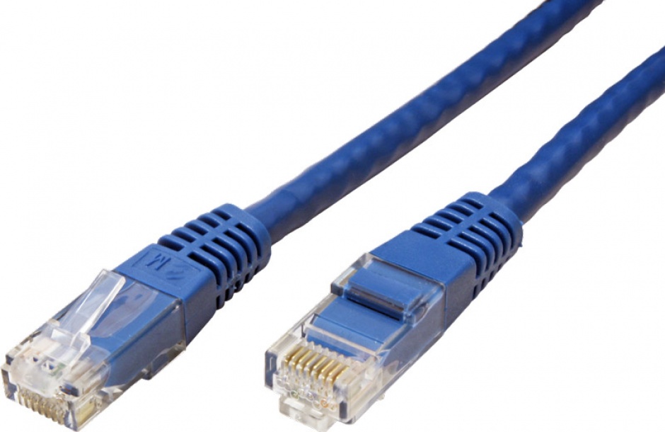 Imagine Cablu de retea RJ45 MYCON UTP Cat.6 0.3m Albastru, CON0944-1