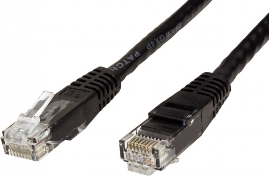 Imagine Cablu de retea RJ45 MYCON UTP Cat.6 5m Negru, CON1565-1