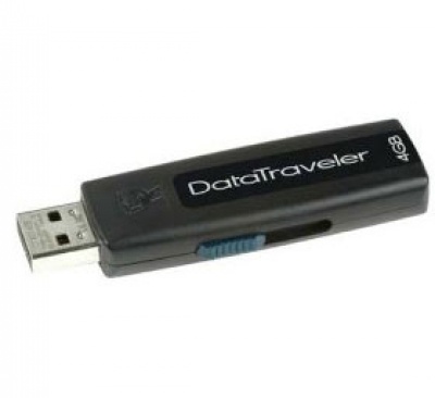 Imagine USB Flash Kingston Data Traveler 4GB, retractabil