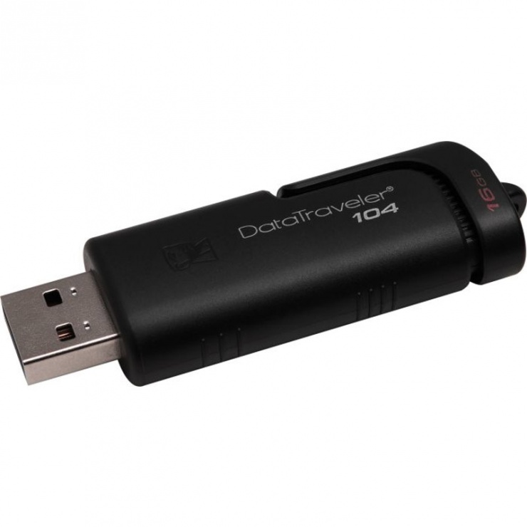 Imagine Stick USB 2.0 retractabil 16GB Kingston DT104/16GB-1