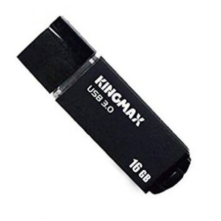 Imagine Stick USB 3.0 16GB MB-03 compact, aliaj aluminiu Black, Kingmax
