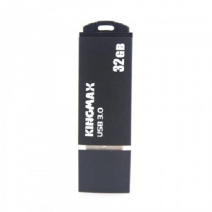 Imagine Stick USB 3.0 32GB MB-03 compact, aliaj aluminiu Black, Kingmax